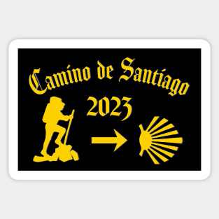 Camino de Santiago de Compostela Male Pilgrim 2023 Sticker